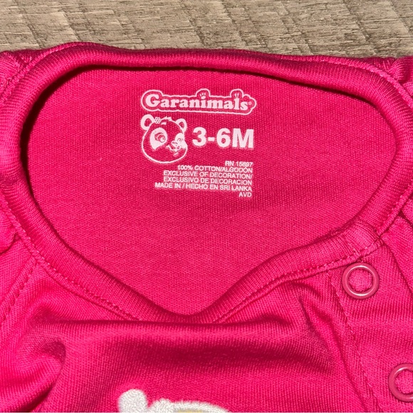 NWOT Garanimals Pink and Purple Kids One Pieces Set 3-6 MOs 100% cotton. - Picture 4 of 4